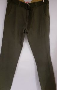 Kian D fine mens wear khakis olive size 34